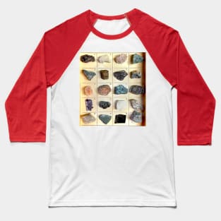 Showcase of classified rare and geological stones Baseball T-Shirt